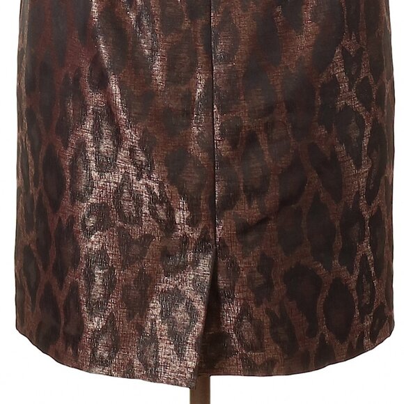 BOGO FREE, Ann Taylor metallic leopard print skirt, size 6 - Picture 3 of 6